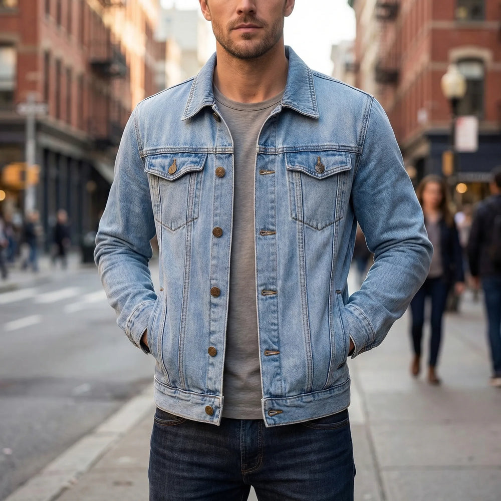 Marc - Classic Button-Up Denim Jacket