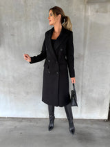Classic Winter Coat With Lapels - Lynne - 3