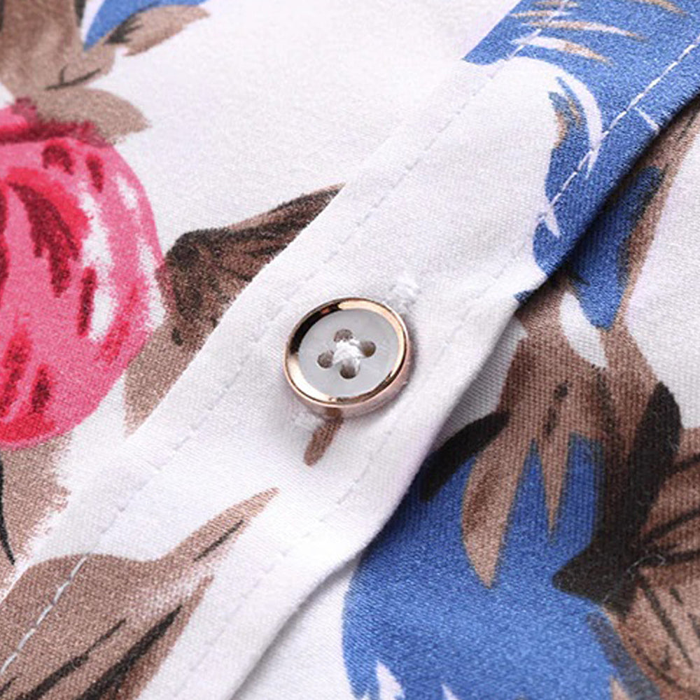 Finn floral pattern shirt detail