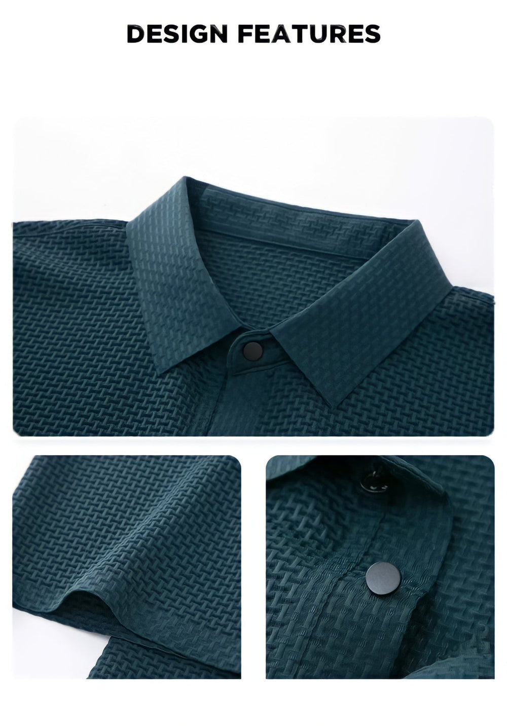Wrinkle-Free Slim Fit Structured Polo Shirt