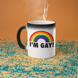 Coffee Mug Color Changing Heat Sensitive Ceramic Gag Gift