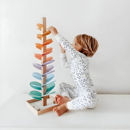 Marble Run Educational Toy – Wooden, Colorful &amp; Kids