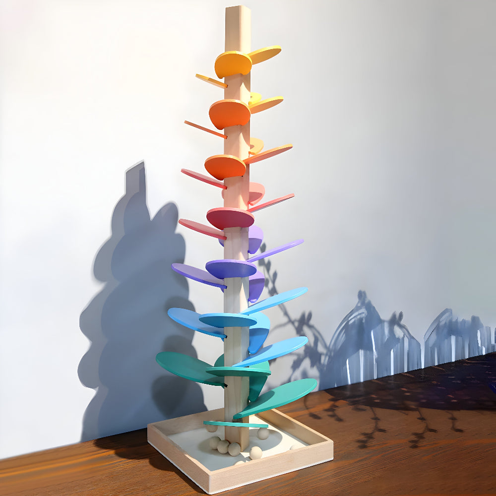 Marble Run Wooden Colorful Educational Toy Kids