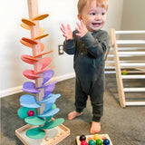 Marble Run Wooden Colorful Educational Toy Kids