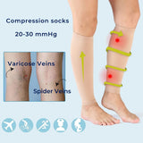 ComfortFlow Support Socks | Soft Highly Elastic Calf Compression - for Muscle Recovery and Circulation Enhancement Bowlift