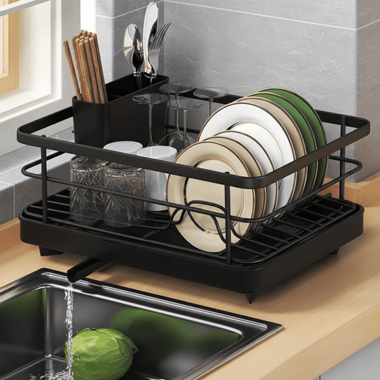 Dish Drying Rack – Stainless Steel, Compact Countertop & Drainboard Design