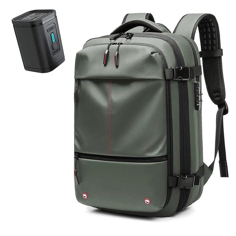 Expandable Vacuum Compression Travel Backpack – 25–60L, 17-Inch Laptop Sleeve & Water-Repellent
