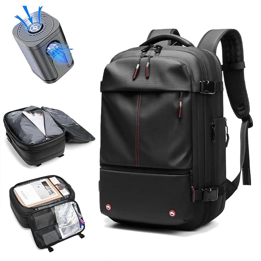 Expandable Vacuum Compression Travel Backpack – 25–60L, 17-Inch Laptop Sleeve & Water-Repellent