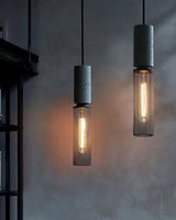Urban Concrete Pendant Light | Industrial LED Hanging Lamp