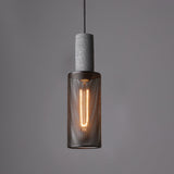Urban Concrete Pendant Light | Industrial LED Hanging Lamp