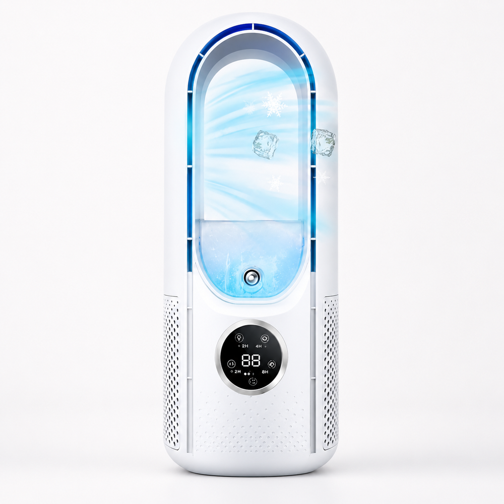 Portable Air Conditioner Bladeless Quiet Cooling Fan