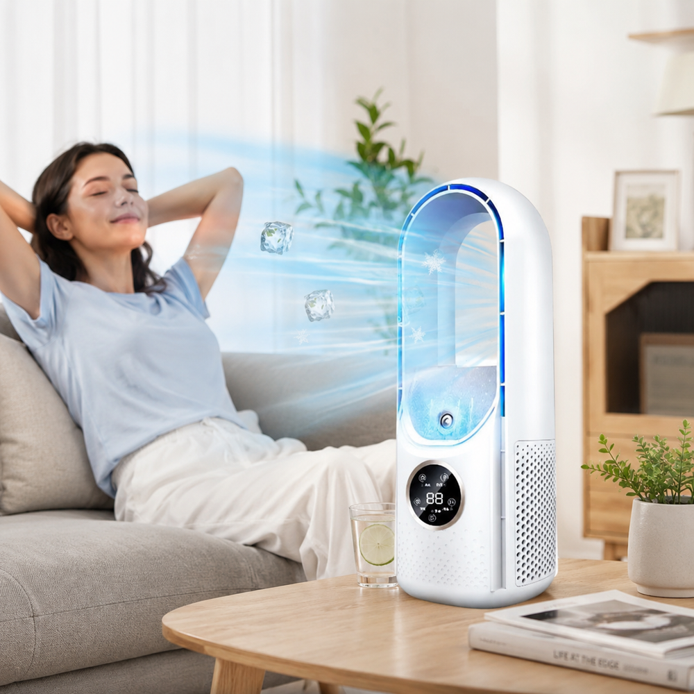 Portable Mini Air Conditioner – Bladeless, Quiet Operation & 20m² Cooling