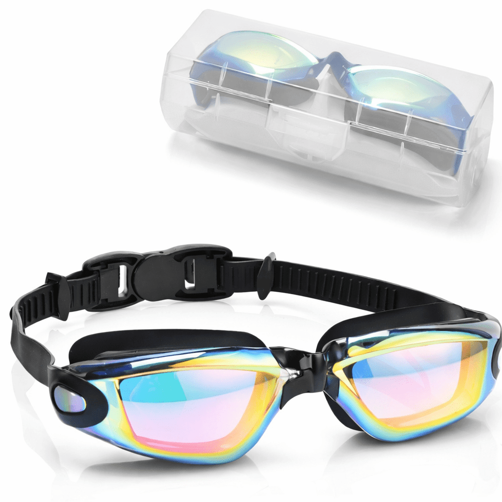Anti-Fog Swimming Goggles – UV Protection, Silicone Seal & Adjustable Strap