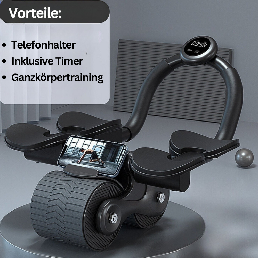 CoreRoller Max ab trainer wheel - Black with Timer