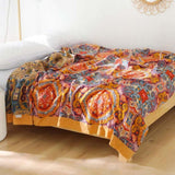 Boho Reversible Cooling Blanket Comfort Breathable Sleep