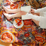 Boho Reversible Cooling Blanket Comfort Breathable Sleep