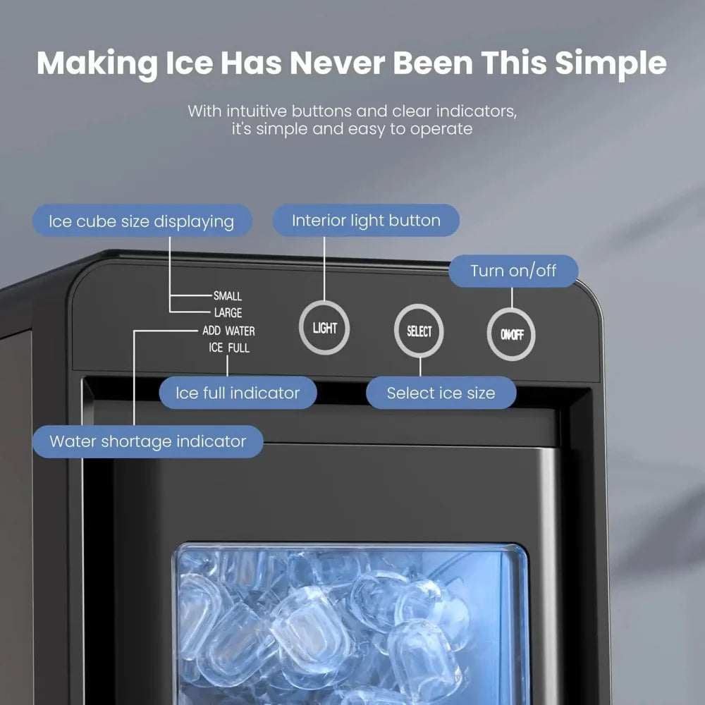 Countertop Ice Maker Ice Machine Compact Portable Countertop