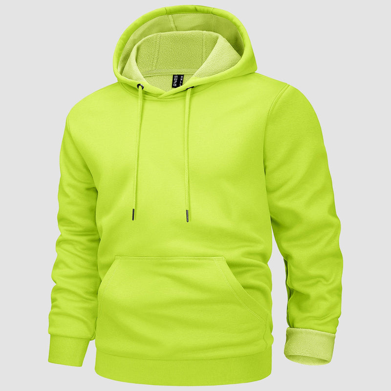Cozy Men’s Fleece Lined Workout Hoodie with Kangaroo Pocket
