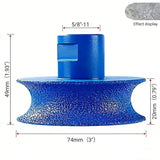 Diamond Grinding Wheel – Concave Edge Profiling, 74mm & Fits Angle Grinders & Drills