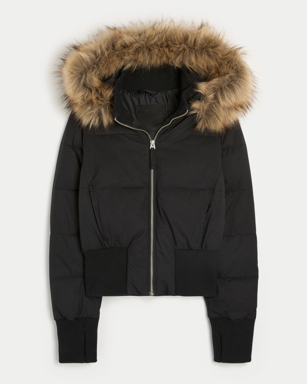 Cropped Quilted Hooded Winter Jacket – Tracy
