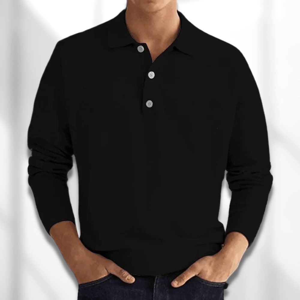 Lennard – Fall Modern Fit Long-Sleeve Men's Polo