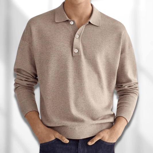 Lennard – Fall Modern Fit Long-Sleeve Men's Polo