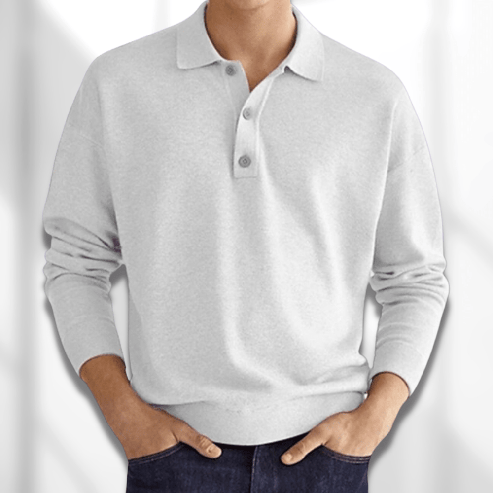 Lennard – Fall Modern Fit Long-Sleeve Men's Polo