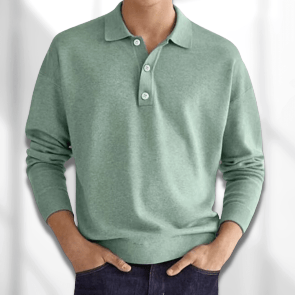 Lennard – Fall Modern Fit Long-Sleeve Men's Polo