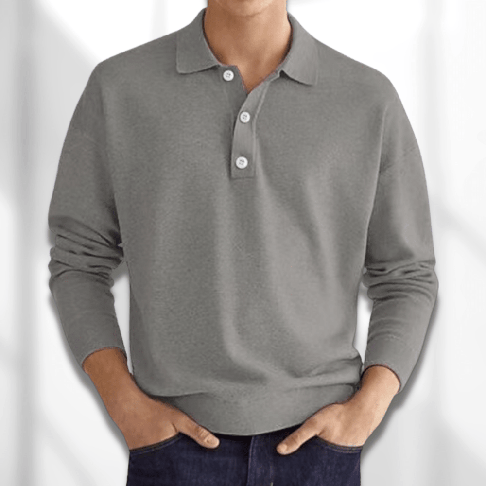 Lennard – Fall Modern Fit Long-Sleeve Men's Polo