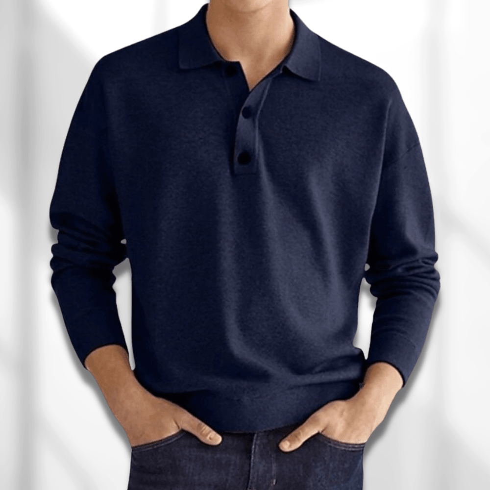 Lennard – Fall Modern Fit Long-Sleeve Men's Polo