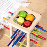 Holz-Kugelturm-Spiel für Kinder – Fördert Konzentration & Feinmotorik | Spielzeug aus Holz