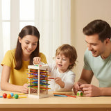 Holz-Kugelturm-Spiel für Kinder – Fördert Konzentration & Feinmotorik | Spielzeug aus Holz