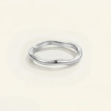 Gold Stacking Ring Minimalist Stainless Steel Band Everyday Wear
