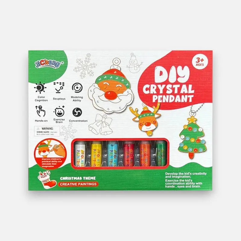 DIY Kristallmalerei Set – Farbenfrohe Kristallanhänger Selbst Gestalten für Kreative Bastelprojekte