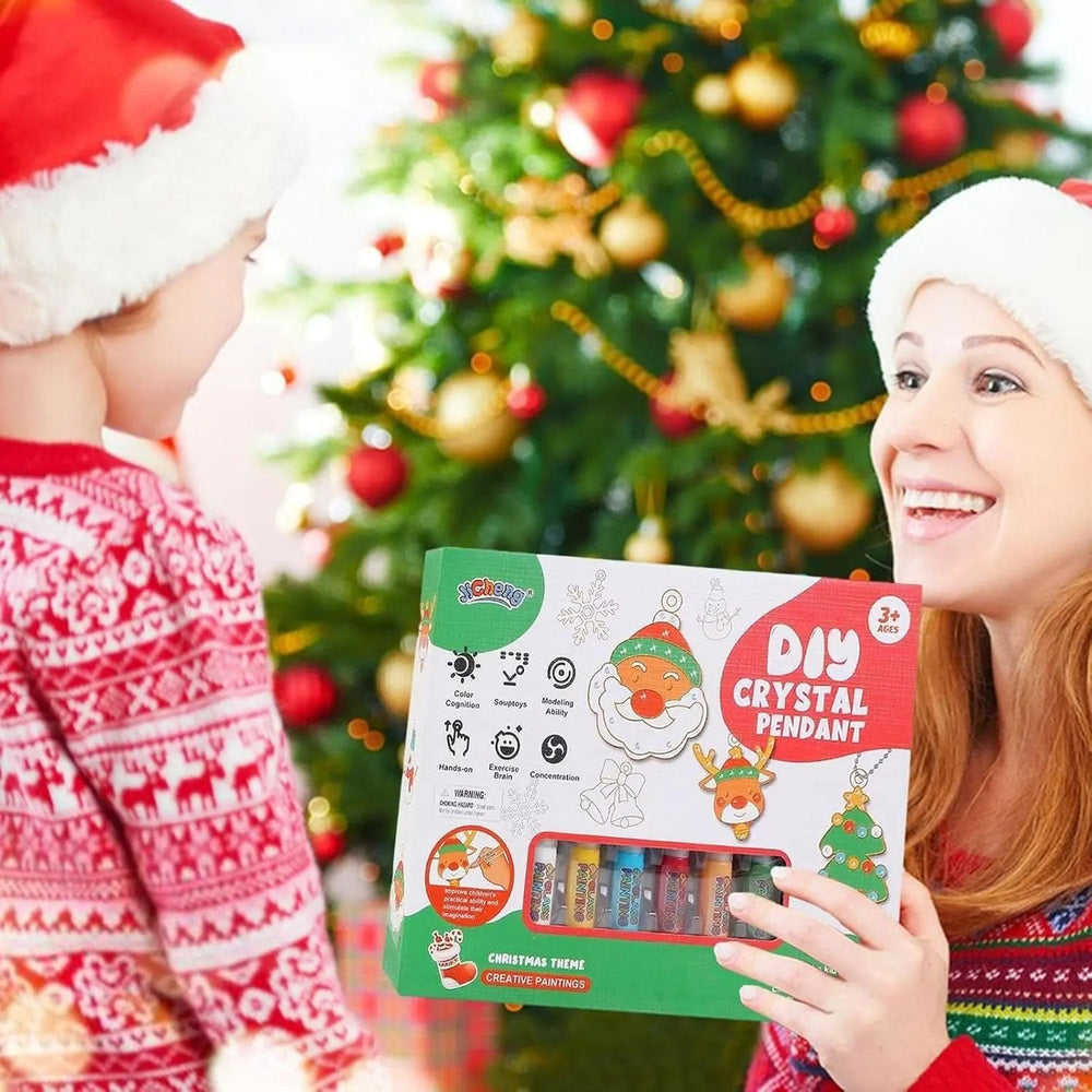 DIY Kristallmalerei Set – Farbenfrohe Kristallanhänger Selbst Gestalten für Kreative Bastelprojekte