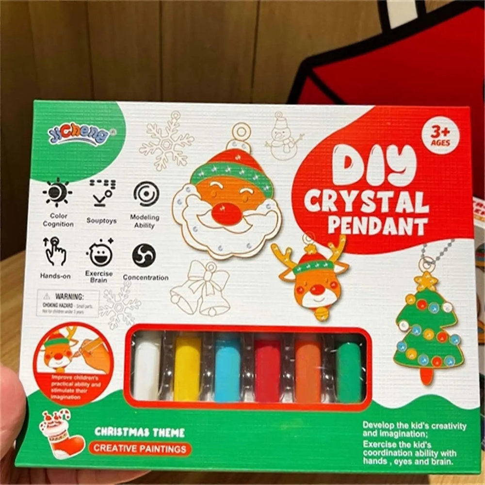 DIY Kristallmalerei Set – Farbenfrohe Kristallanhänger Selbst Gestalten für Kreative Bastelprojekte