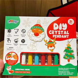 DIY Kristallmalerei Set – Farbenfrohe Kristallanhänger Selbst Gestalten für Kreative Bastelprojekte
