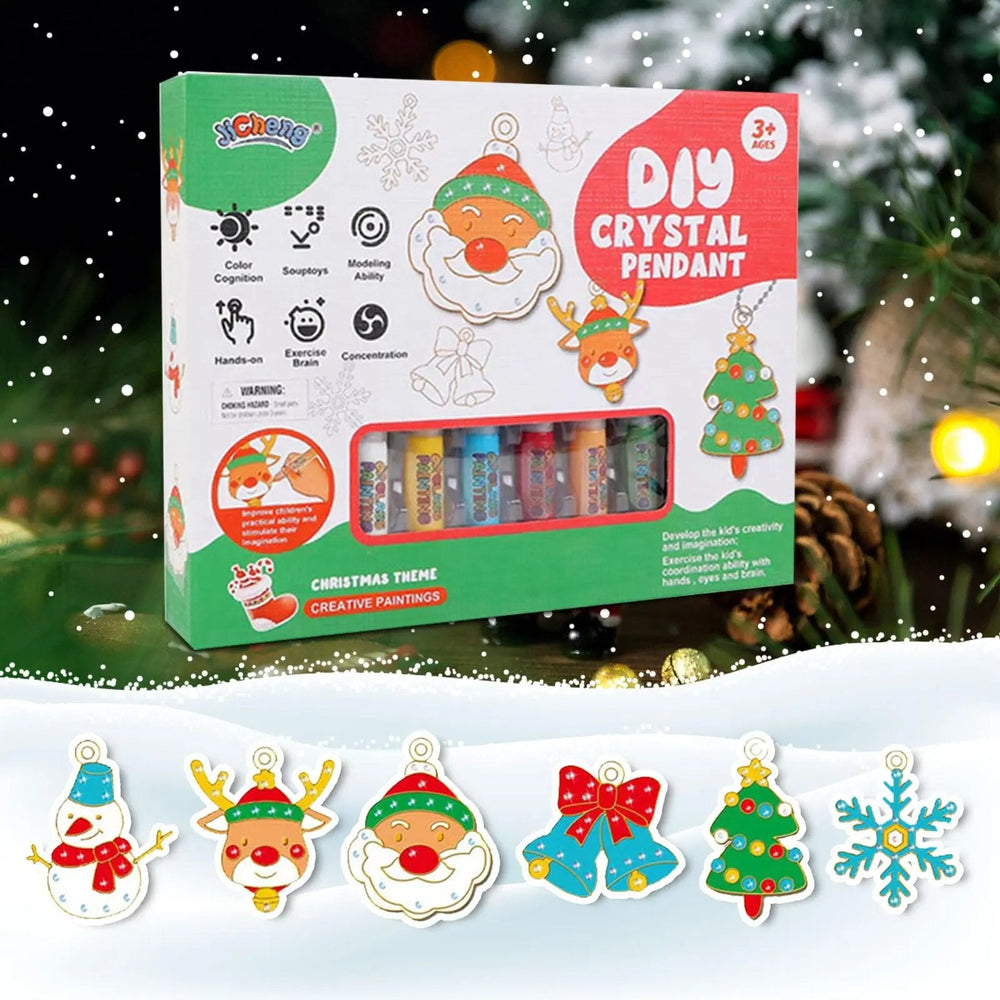 DIY Kristallmalerei Set – Farbenfrohe Kristallanhänger Selbst Gestalten für Kreative Bastelprojekte