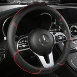 Faux Leather Steering Wheel Cover – Diamond Pattern, 36cm Universal & Anti-Slip