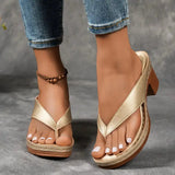 Women's Orthopedic Slippers – Platform Heel & Crisscross Straps