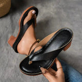 Women's Orthopedic Slippers – Platform Heel & Crisscross Straps