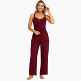 Women's Pajama Set – Lace Trim & Drawstring Pants