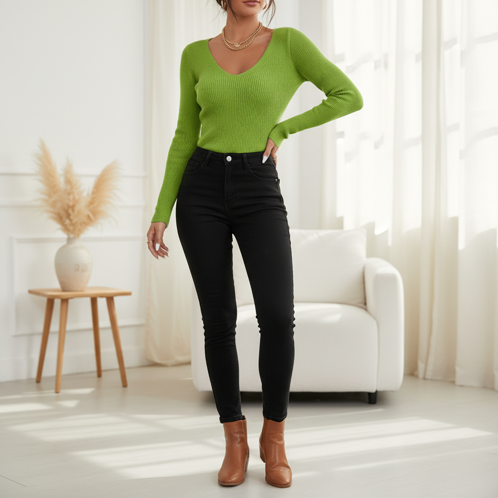 Ladies' Knit Sweater - Solveig