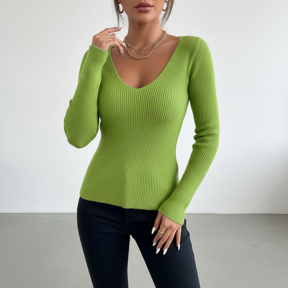 Ladies' Knit Sweater - Solveig