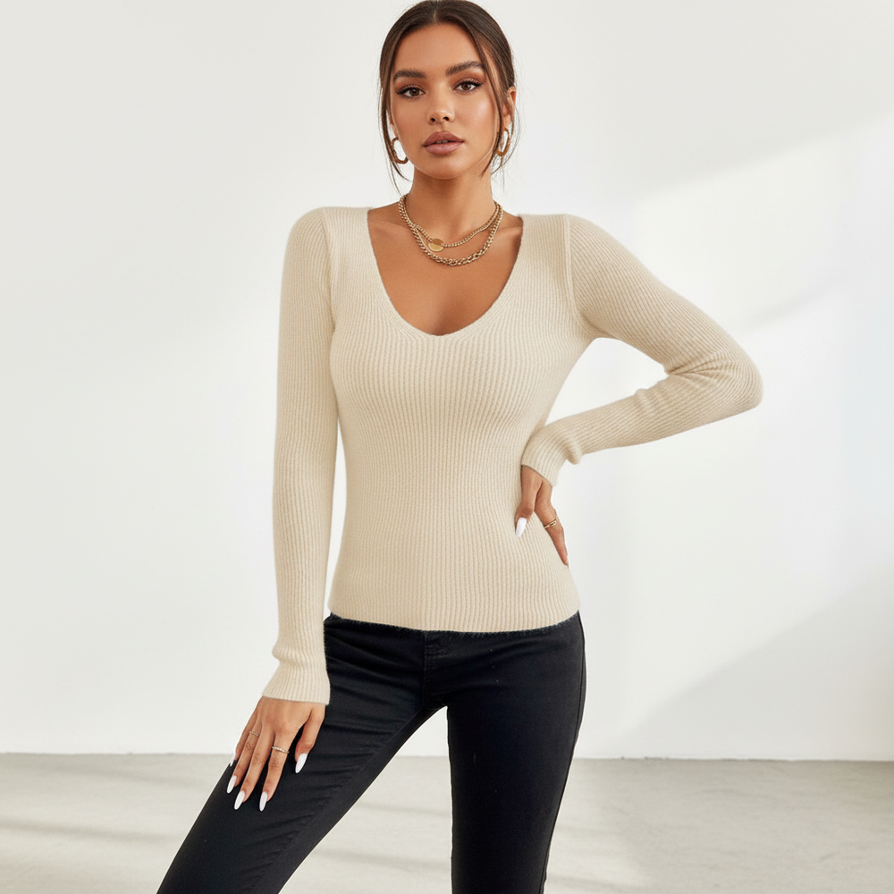 Ladies' Knit Sweater - Solveig