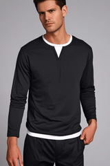Enhanced Product Title: "JACOB Long Sleeve Henley Shirt for Men - Stylish & Comfortable Casual Wear" 

This title includes relevant keywords while providing more detail about the product, which can help improve visibility and appeal in Google Shopping.