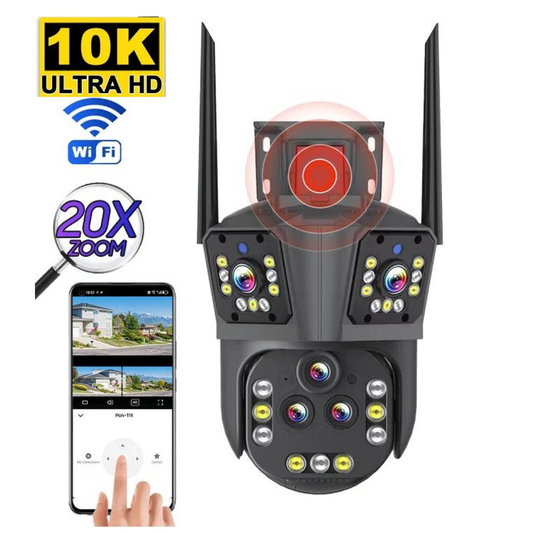 10K WiFi Security Camera with 20MP, 20x Zoom