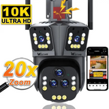 10K WiFi Security Camera with 20MP, 20x Zoom - DualGuard Ultra 10K