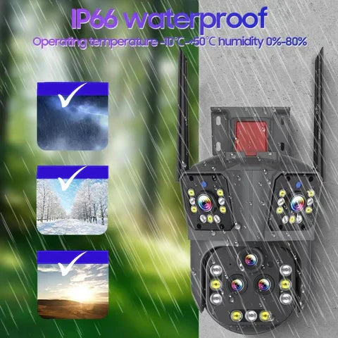 10K WiFi Security Camera with 20MP, 20x Zoom - DualGuard Ultra 10K