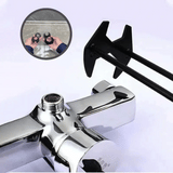 Swivel Basin Wrench – 360° Adjustable Head, Metal & 3-7 Bayonet Sizes for Plumbing